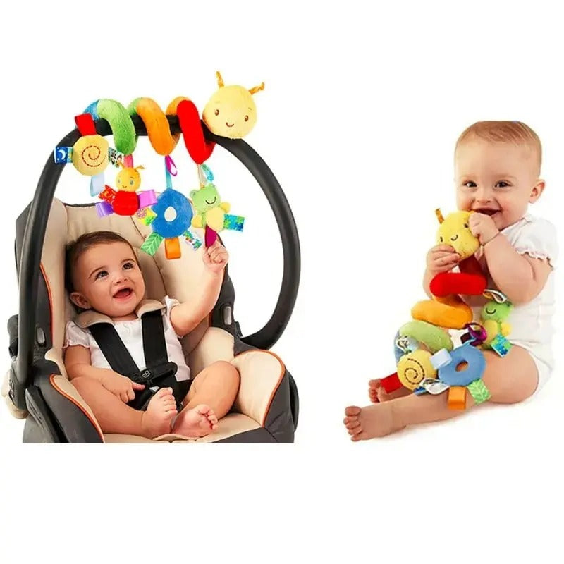 Musical Spiral Hanging Toy for Crib Stroller Car Seat Rattle Toy Babycotmobile