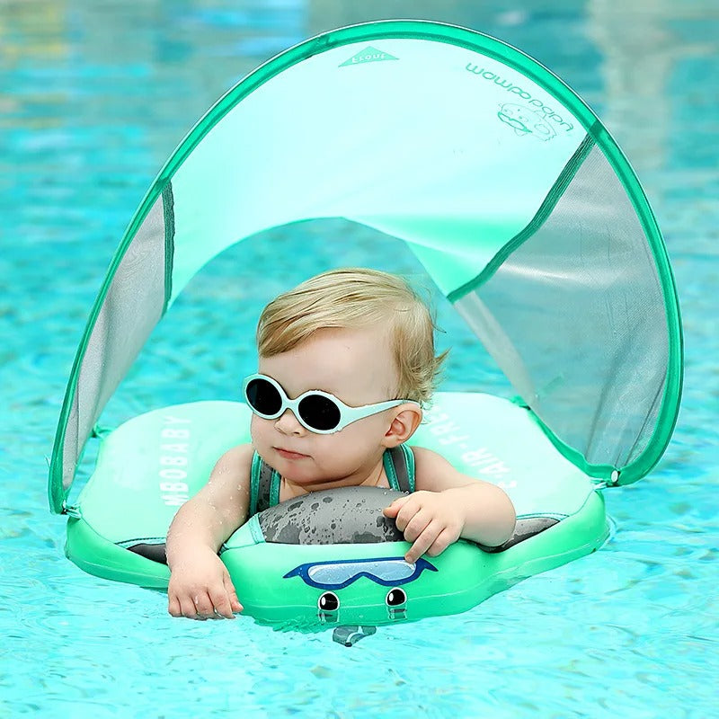 Mambobaby Non-Inflatable Baby Swimming Float Seat - Pool Toy Swimming Ring for Babies