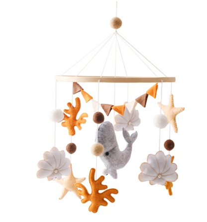 Handmade Baby Mobile Wooden Bed Bell