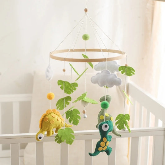 Baby Crib Mobile, Rattle Toys, Dinosaur Forest.