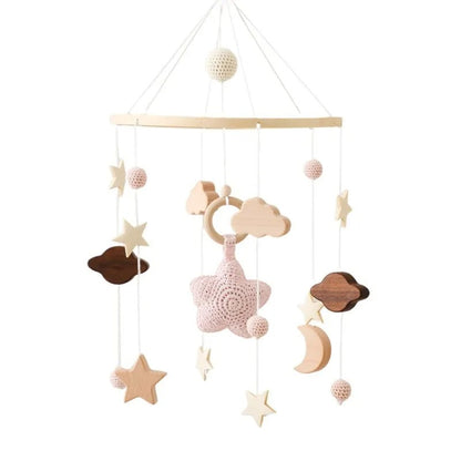 Star Handmade Baby Mobile Toy  On The Bed