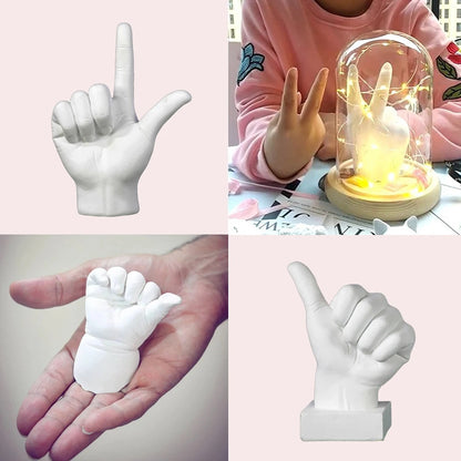 DIY 3D Baby Hand and Foot Print Plaster Mold Kit