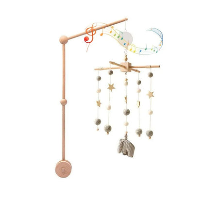 Zoo-Themed Baby Crib Mobile with Rattles - Toys for 0-12 Months