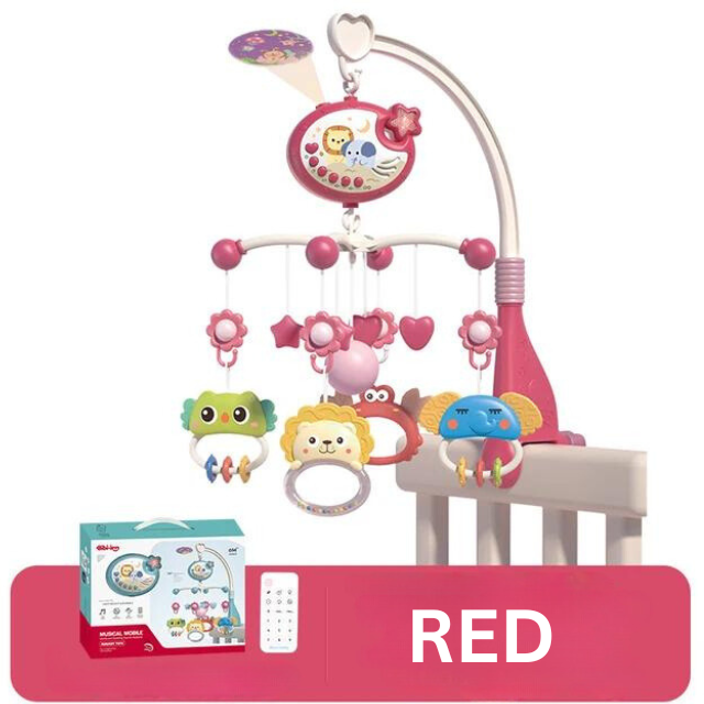 Baby Crib Mobile with Lights Music and Projection for Infants 0 6 Months