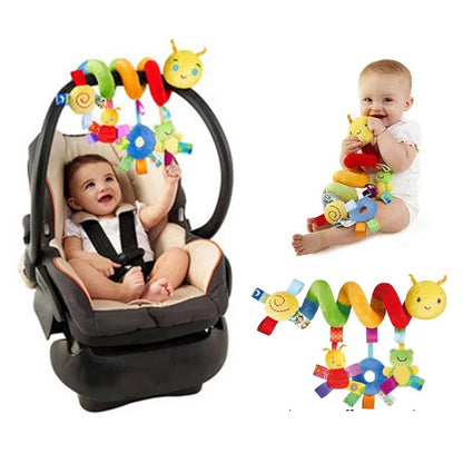 Musical Spiral Hanging Toy for Crib, Stroller & Car Seat – Rattle Toy for Baby Boys & Girls