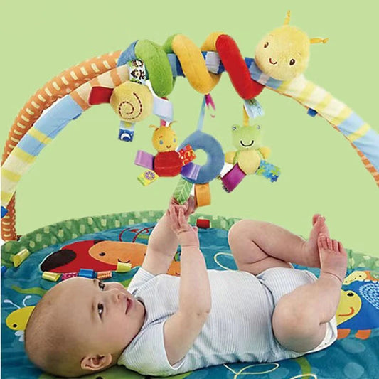 Musical Spiral Hanging Toy for Crib, Stroller & Car Seat – Rattle Toy for Baby Boys & Girls