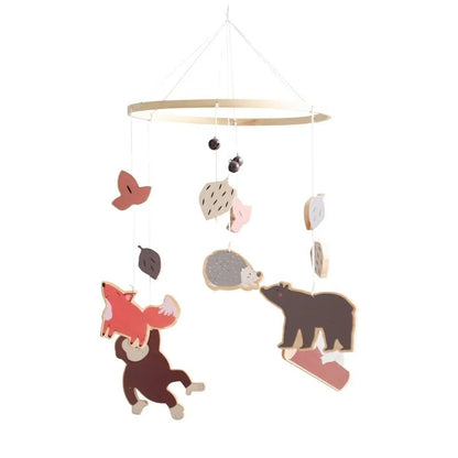 Zoo-Themed Baby Crib Mobile with Rattles - Toys for 0-12 Months