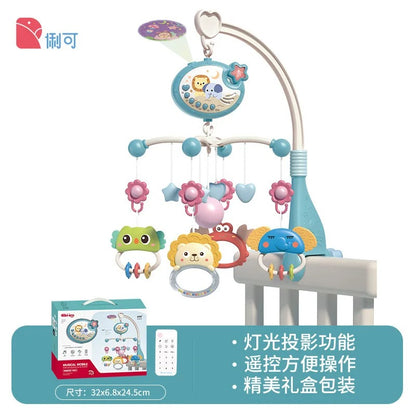 Musical Baby Crib Mobile with Lights & Music Projection – Remote Control Crib Toy for Newborns